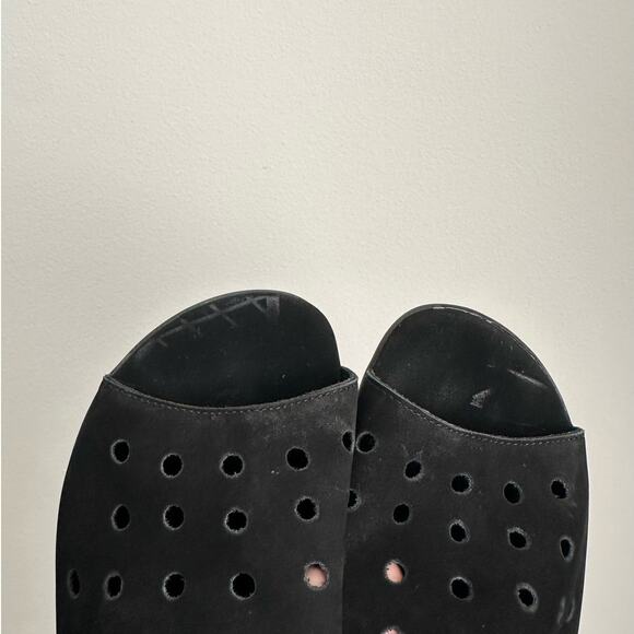 VANELi Black Cut- Out Suede Sandals Size 8.5 - Picture 7 of 11